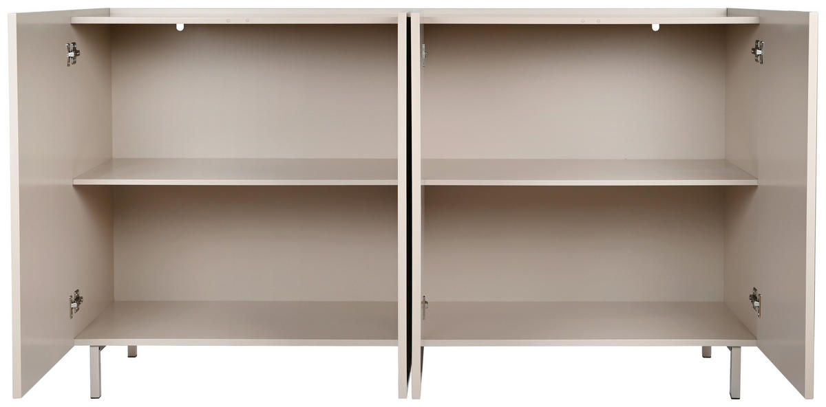 SIDEBOARD Velin  in 160/89/40 cm  - Braun, Design, Holzwerkstoff/Metall (160/89/40cm) - Livetastic