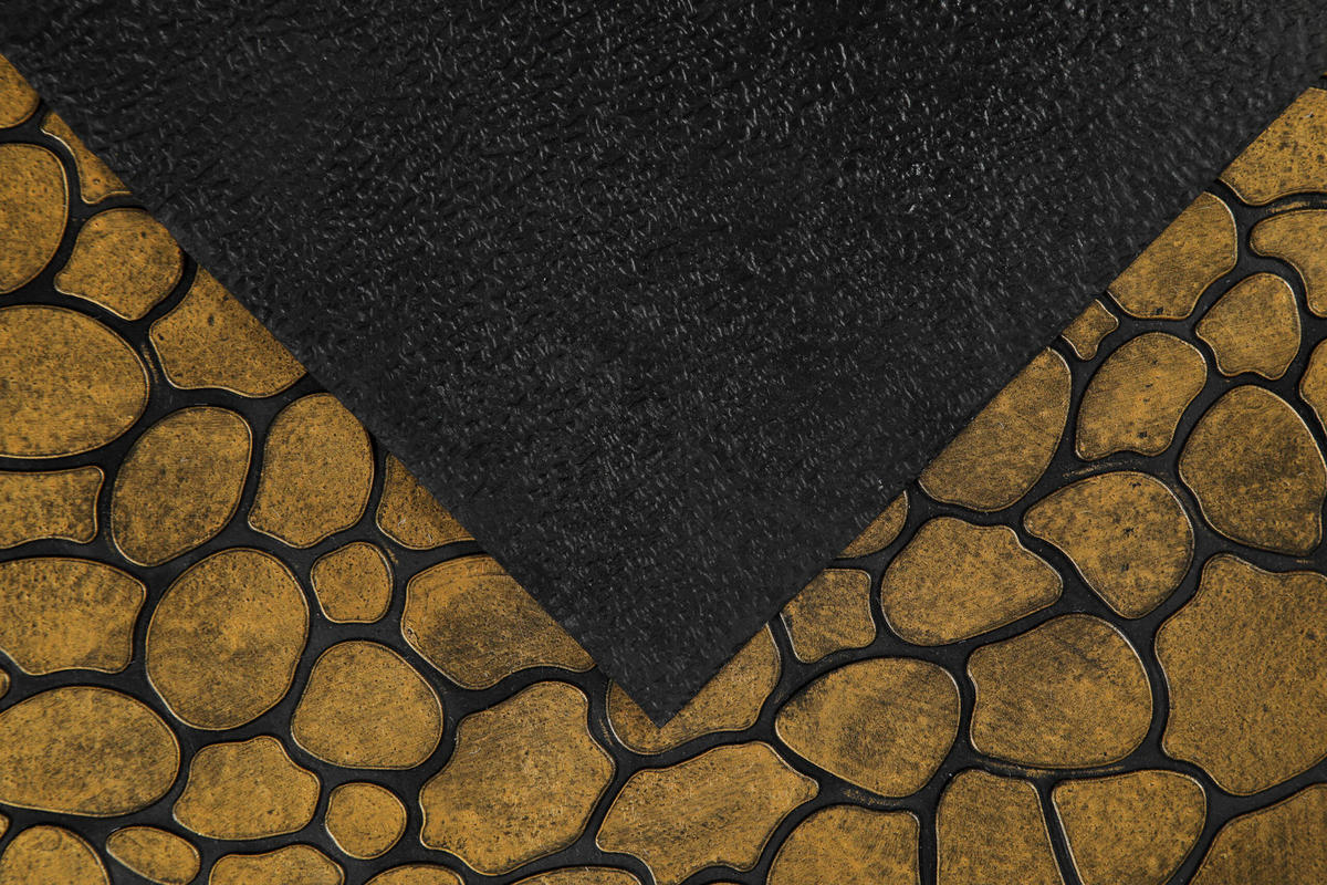 FUßMATTE 40/60 cm Desert Pebble  - Goldfarben/Braun, KONVENTIONELL, Kunststoff (40/60cm) - WECON HOME