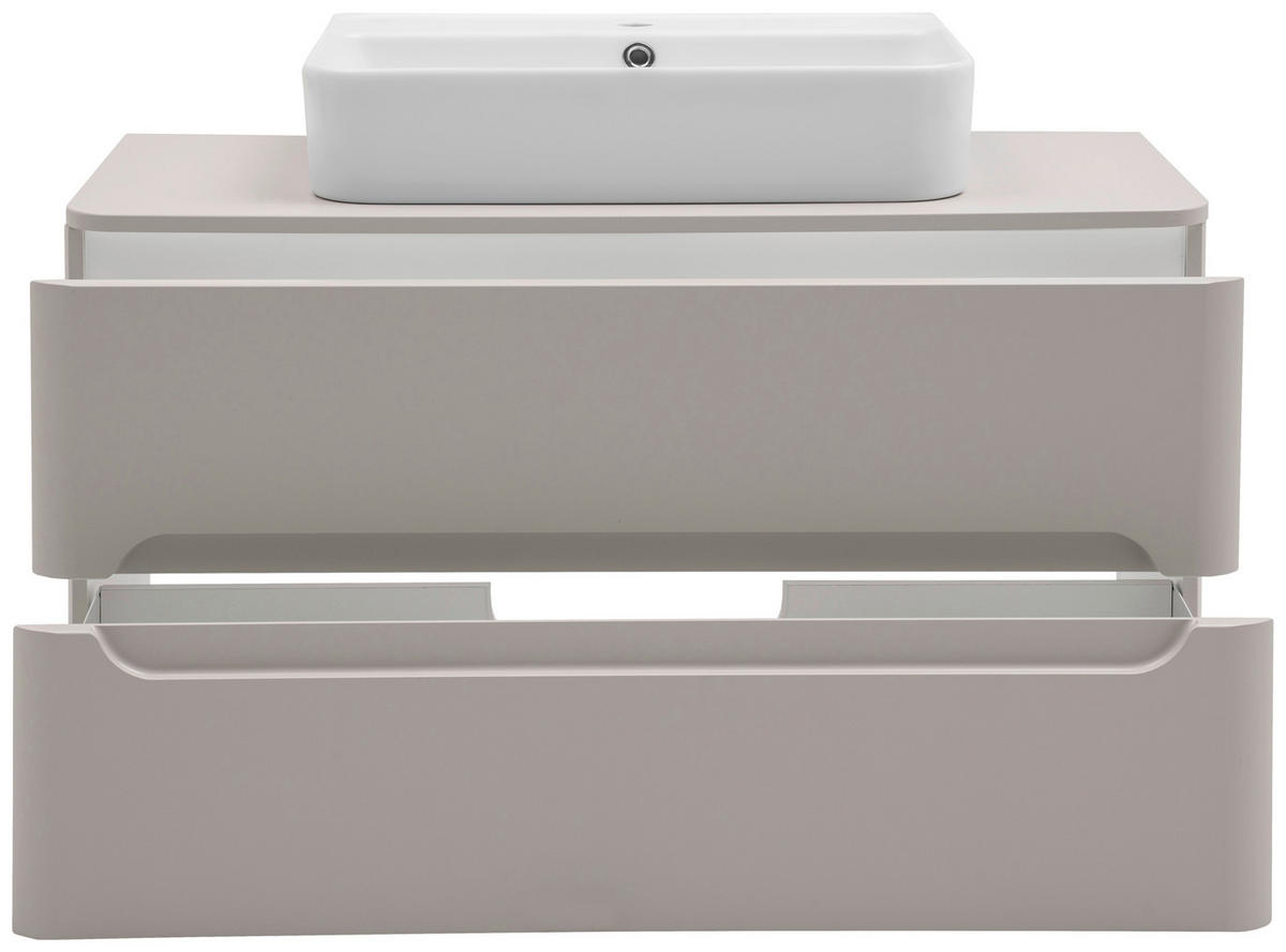 WASCHTISCHKOMBI 101 cm  - Kaschmir/Weiß, KONVENTIONELL, Keramik/Holzwerkstoff (101cm) - Xora