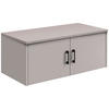 AUFSATZSCHRANK 106/43/54 cm   - Kaschmir/Schwarz, Basics, Holzwerkstoff/Metall (106/43/54cm) - Xora
