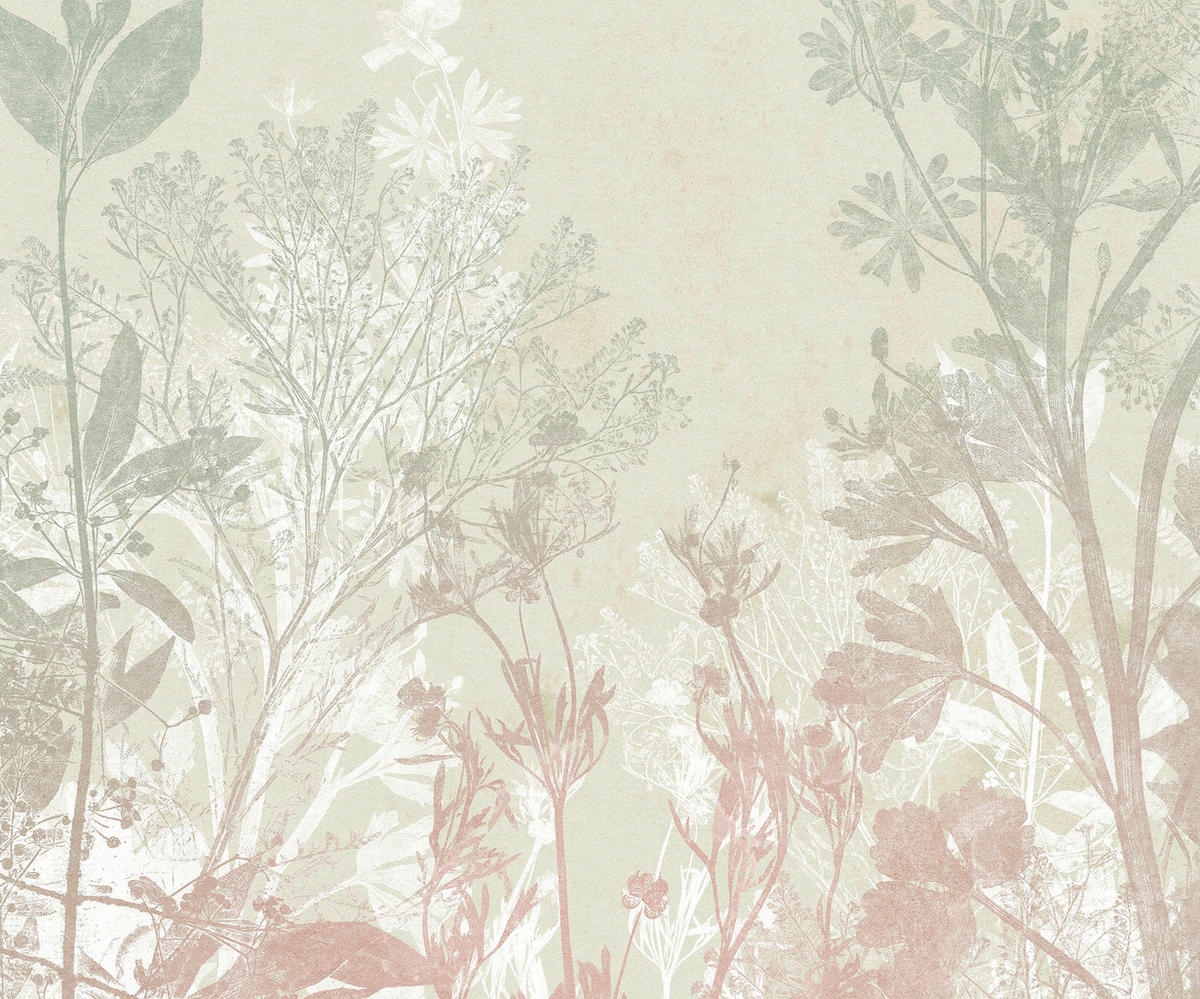 NON WOVEN-TAPET 300/250 cm  - röd/grön, Basics (300/250cm) - Komar