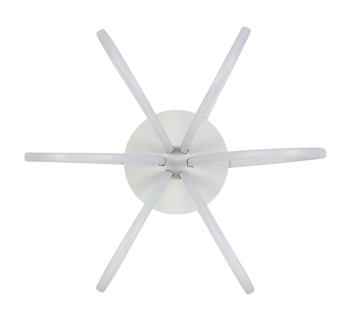 DECKENLEUCHTE     - Weiss, Trend, Kunststoff/Metall (55cm) - Collett's Monde