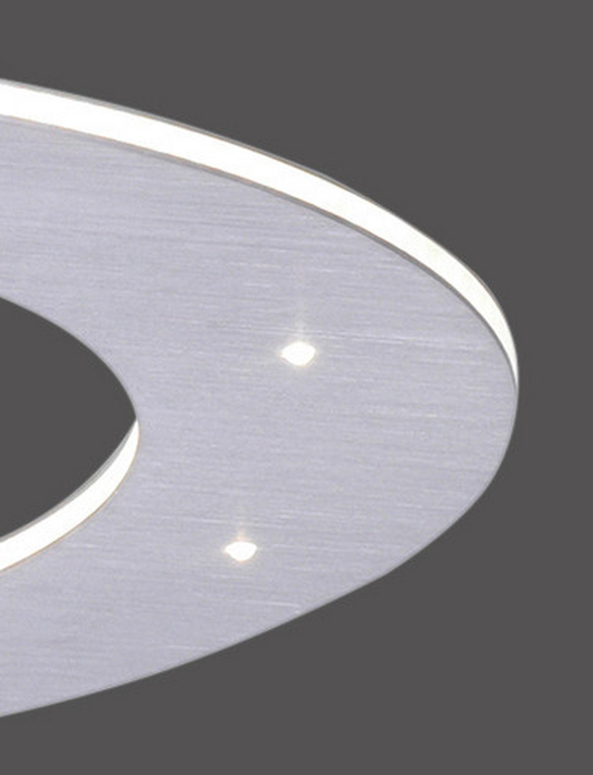 LED-HÄNGELEUCHTE 55/55/200 cm  - Alufarben, Design, Kunststoff/Metall (55/55/200cm) - Neuhaus PURE