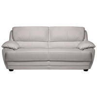 2-SITZER-SOFA Lederlook Hellgrau  - Hellgrau, Design, Kunststoff/Textil (209/97/100cm) - Livetastic