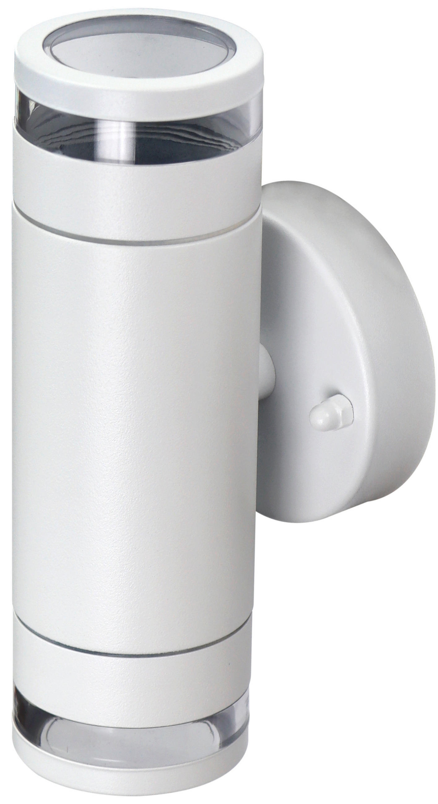 AUßENWANDLEUCHTE MUSICA 9,2/8,5/18,5 cm   - Anthrazit/Weiß, Design, Metall (9,2/8,5/18,5cm)