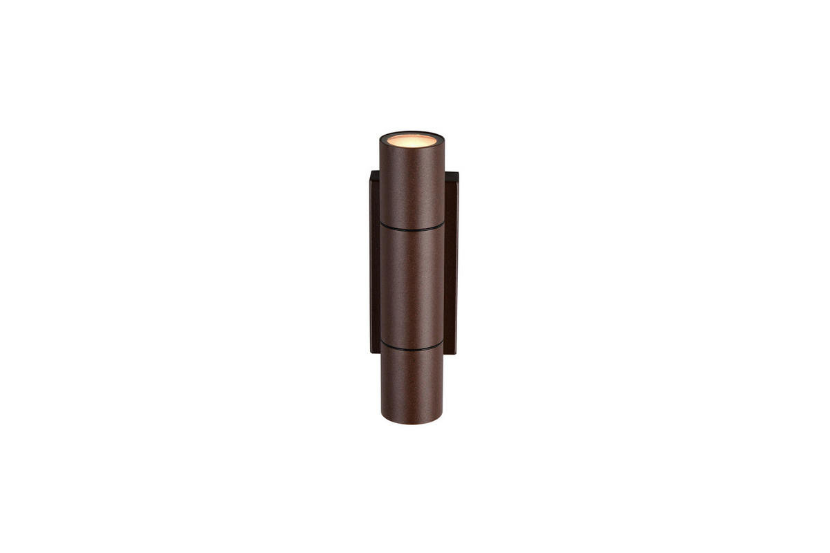 AUSSENWANDLEUCHTE Yamuna 7,5/23 cm  - Rostfarben, Design, Metall (7,5/23cm) - Trio Leuchten