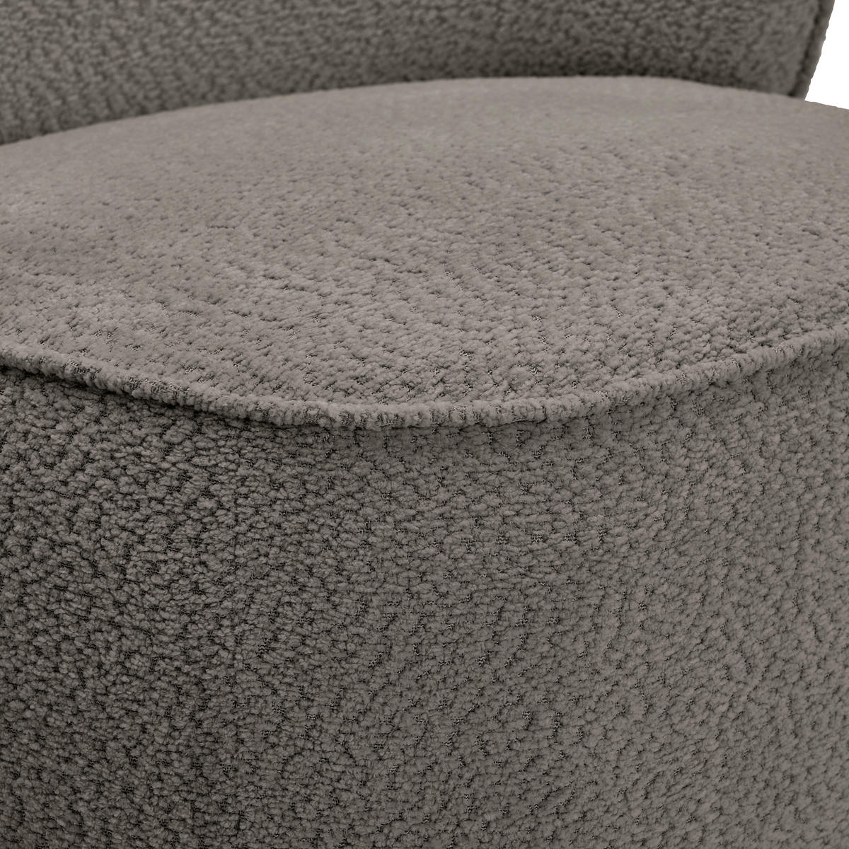 SESSEL in Bouclé Taupe  - Taupe, MODERN, Textil/Metall (76/83/74cm) - Livetastic