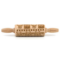 MOTIV-TEIGROLLE - Naturfarben, Basics, Holz (23/4,5/4,5cm) - Folkroll