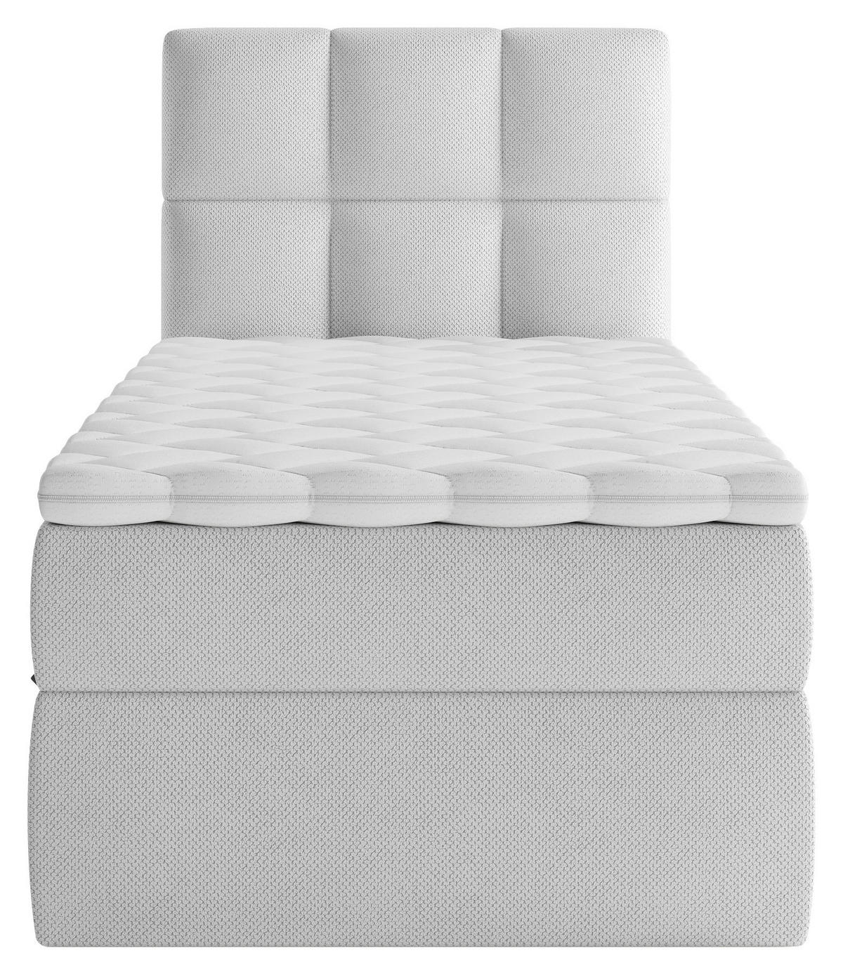 BOX KREVET    90/200 cm  - siva/crna, Moderno, drvni materijal/drvo (90/200cm) - MID.YOU