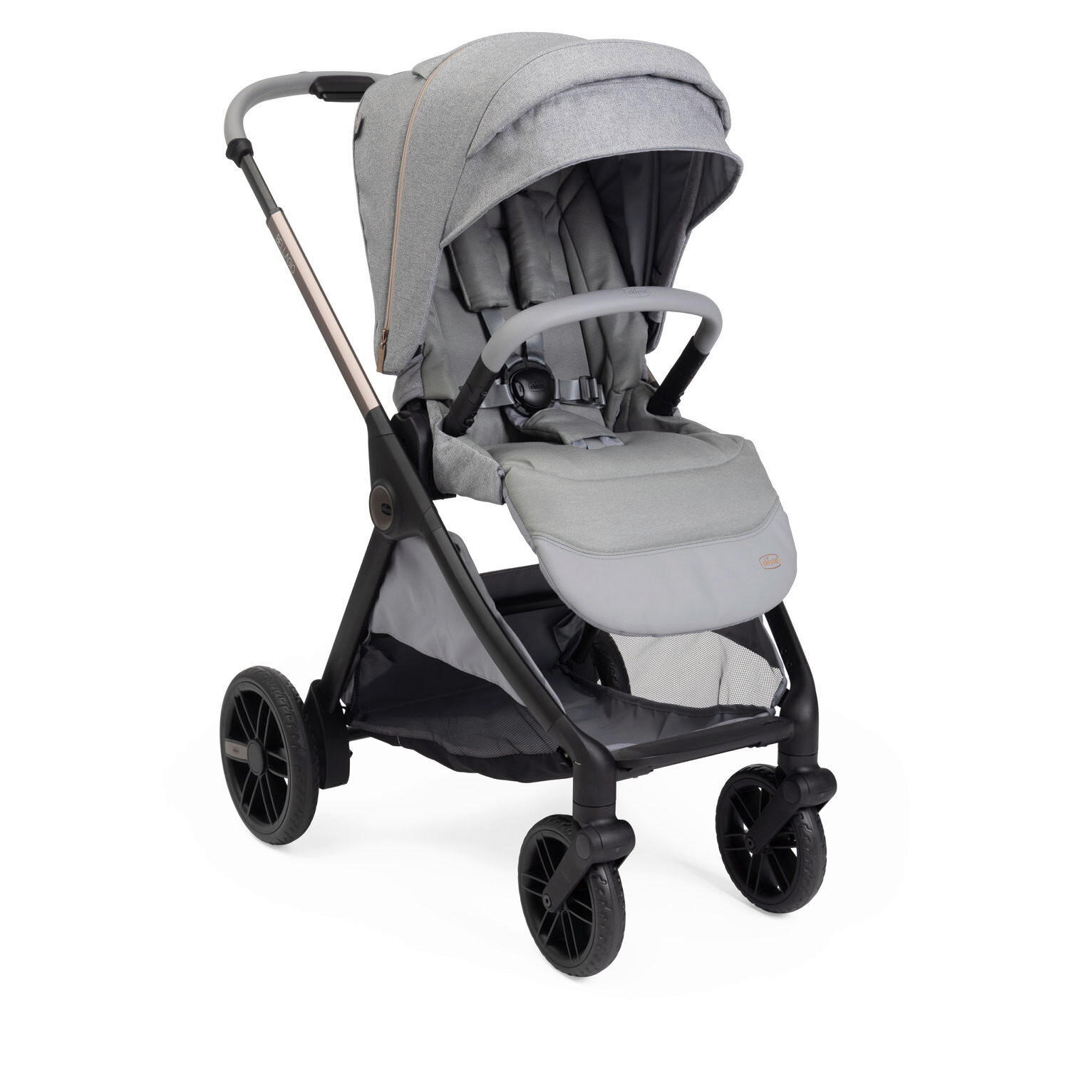 KINDERWAGEN  Bellagio  Lunar Rock  - Grau, Basics, Metall (55/82/97-106cm) - Chicco