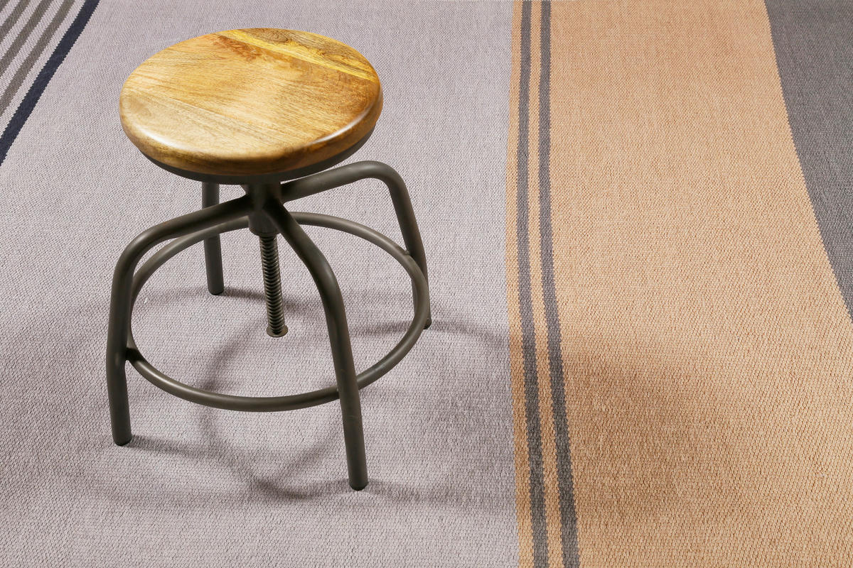 FLACHWEBETEPPICH 130/190 cm Camps Bay Braun, Grau, Orange  - Braun/Orange, KONVENTIONELL, Textil (130/190cm) - Esprit