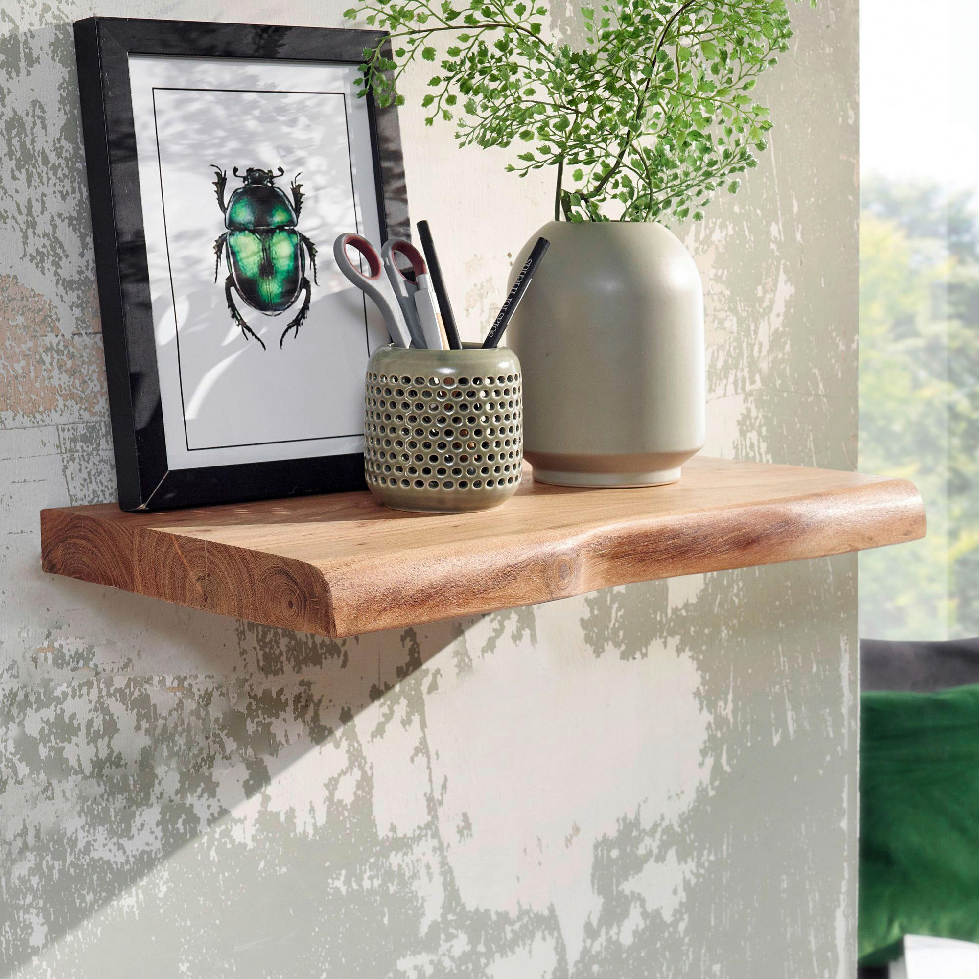 WANDREGAL 40/4/26 cm - Akaziefarben, Modern, Holz (40/4/26cm) - MID.YOU