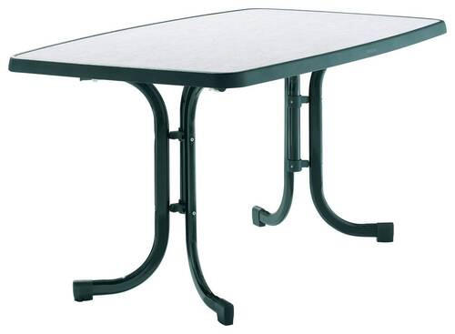 GARTENKLAPPTISCH 150/90/72 cm Metall rechteckig  - Smaragdgrün/Weiß, Basics, Kunststoff/Metall (150/90/72cm) - Sieger