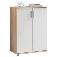 KOMMODE Bobby  in 60/84/35 cm  - Silberfarben/Schwarz, KONVENTIONELL, Holzwerkstoff/Kunststoff (60/84/35cm) - Carryhome