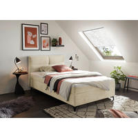 BOXBETT 120/200 cm  in Creme  - Creme, MODERN, Holzwerkstoff/Kunststoff (120/200cm) - MID.YOU