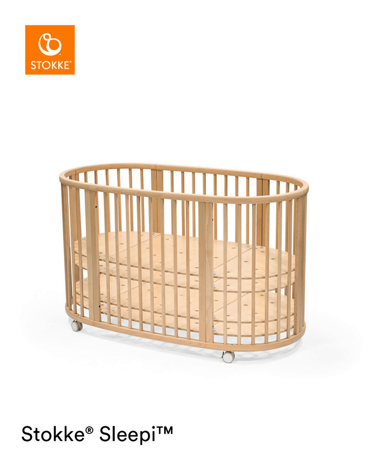GITTERBETT  - Naturfarben, Basics, Holz (141/74/78cm) - Stokke
