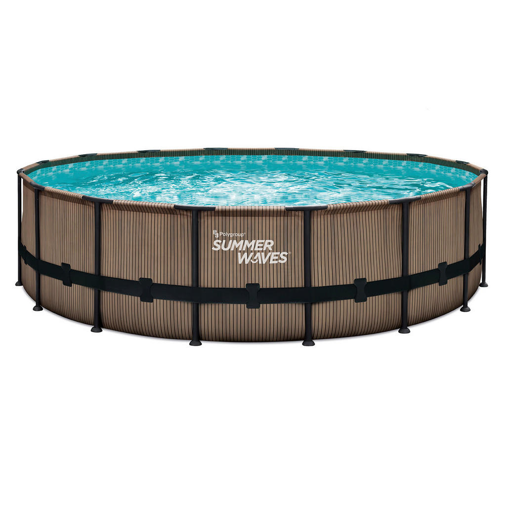 Aufstellpool Rund mit Leiter D: 488 cm