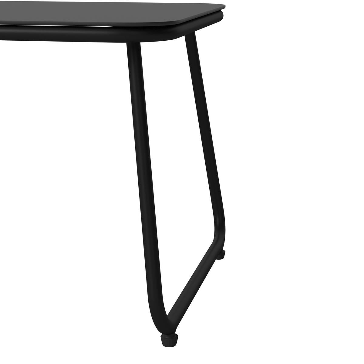BALKONSET  - Schwarz/Naturfarben, MODERN, Glas/Kunststoff (53/77/66cm) - Ambia Garden