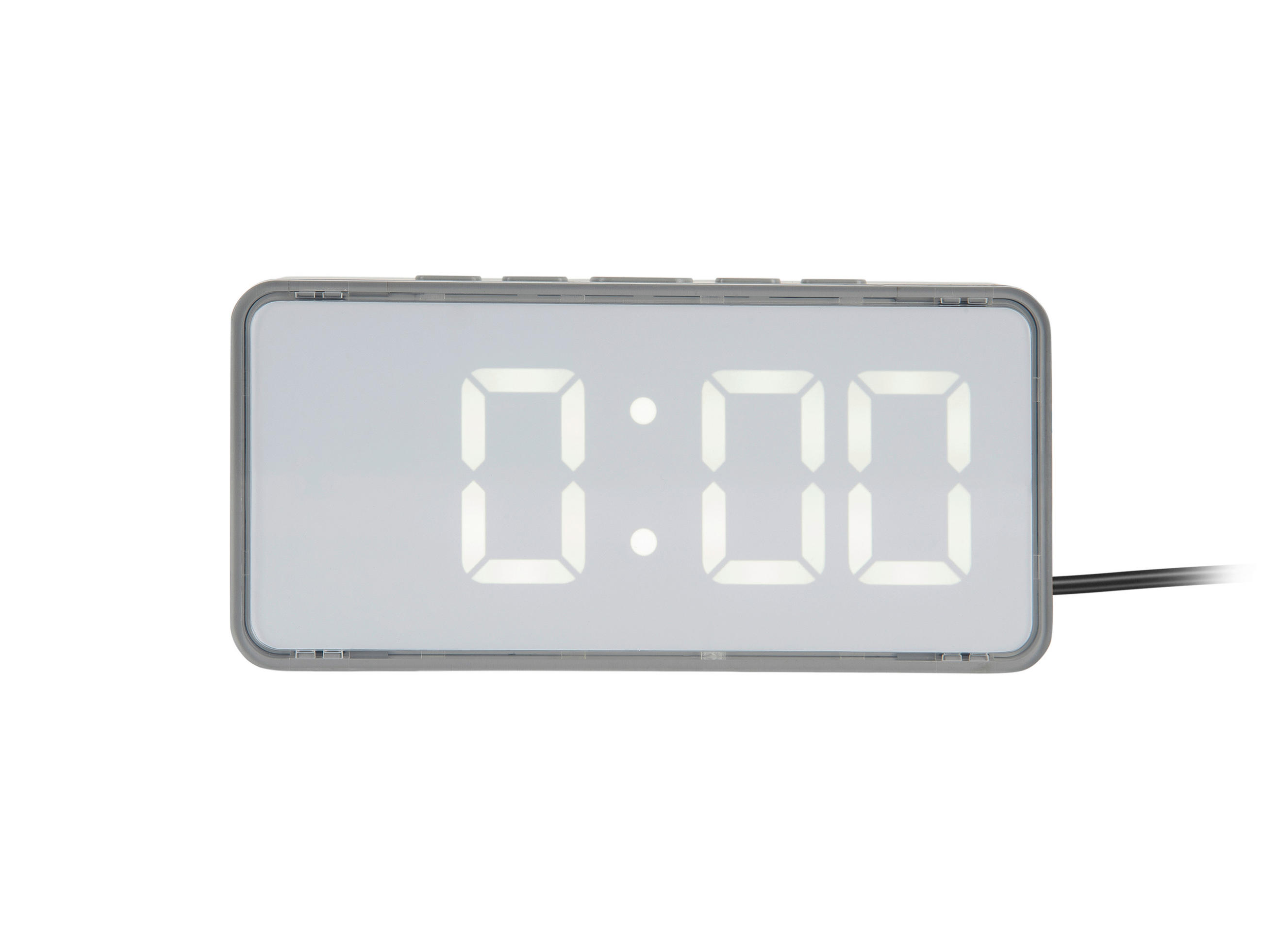 WECKER   - Weiß, Basics, Kunststoff (14/3/6.5cm) - Karlsson