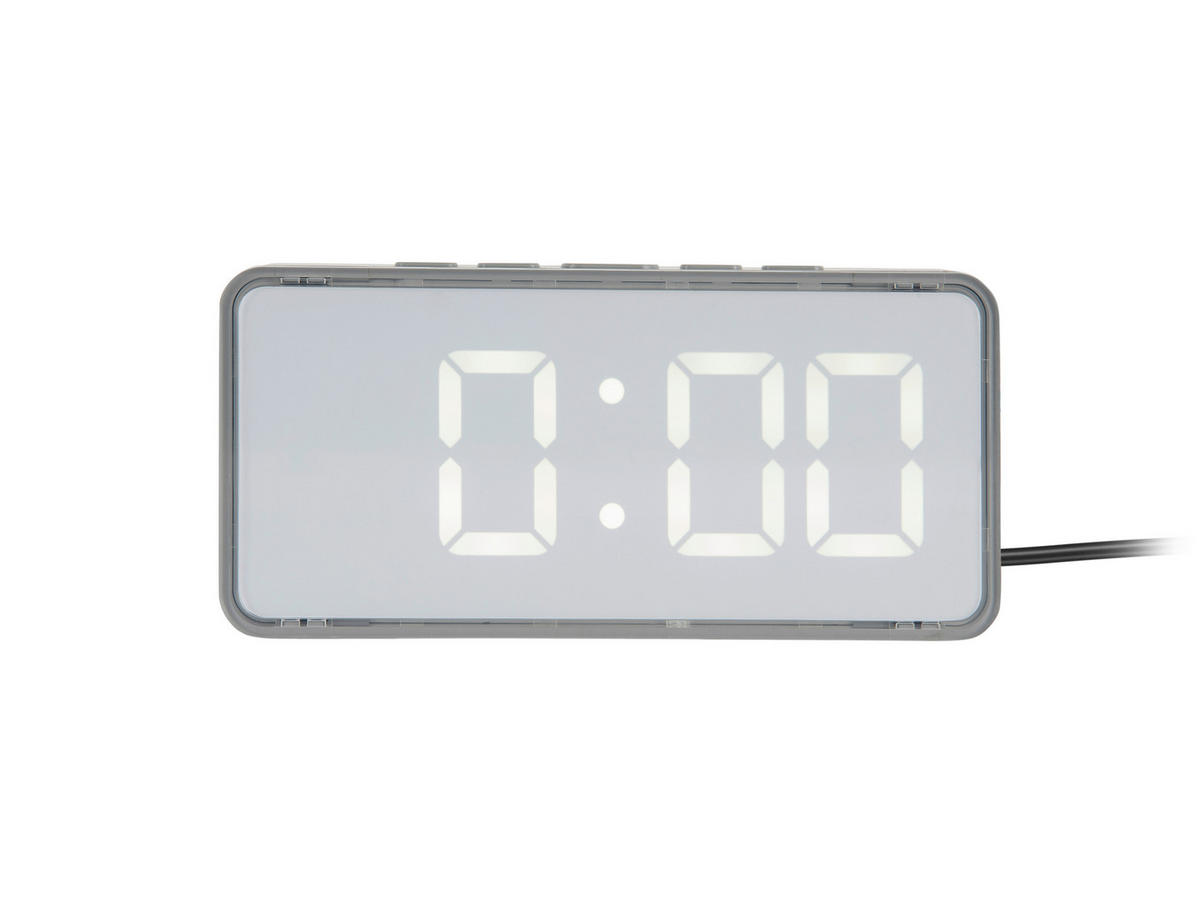WECKER  Weiß  - Weiß, Basics, Kunststoff (14/3/6.5cm) - Karlsson