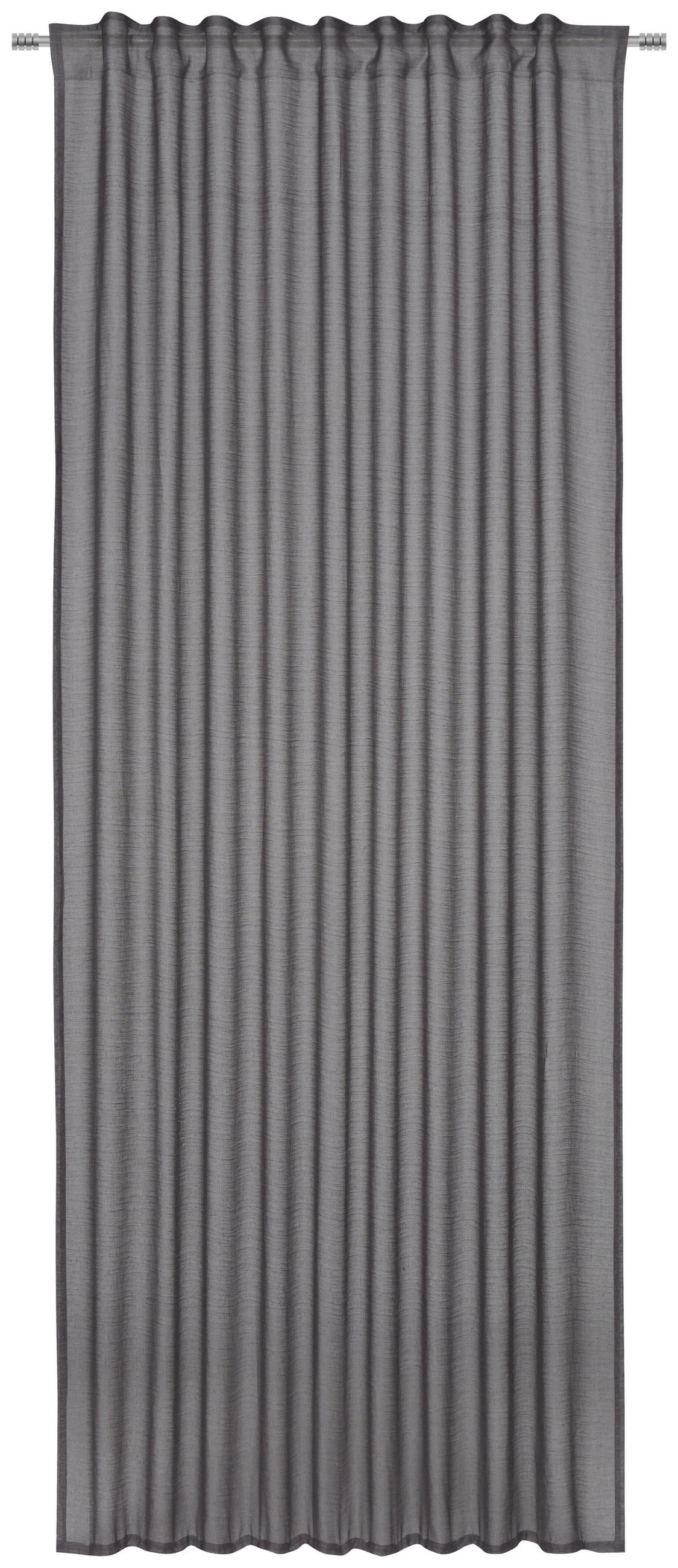 Perdea gata confecţionată semitransparent  - gri, Basics, textil (140/245cm) - Esposa