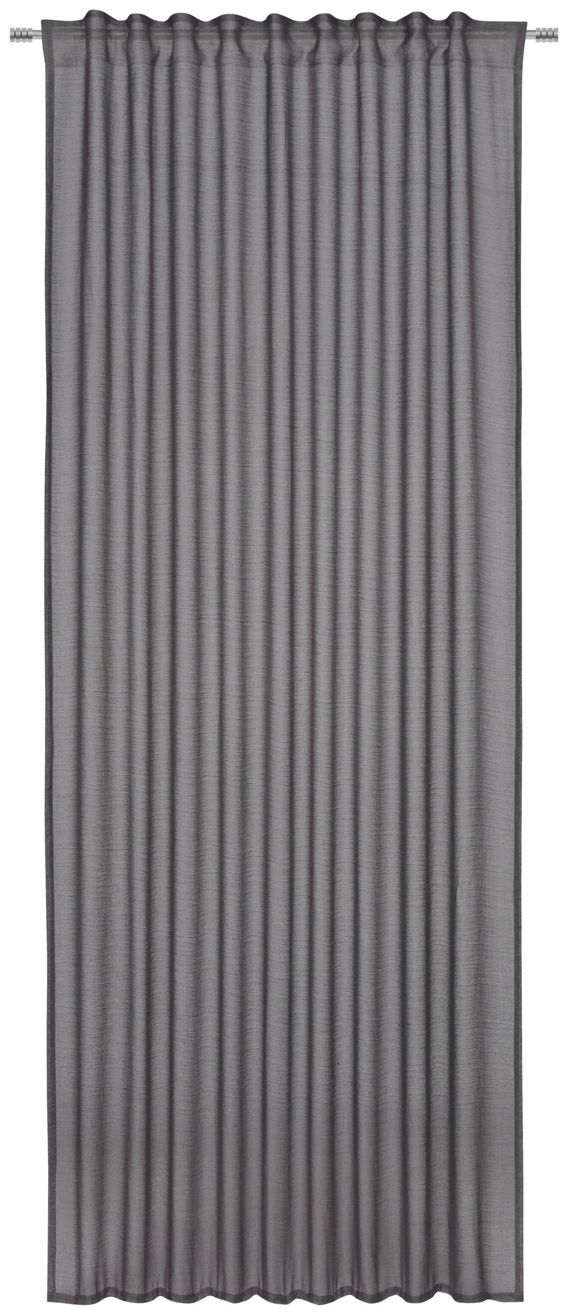 Perdea gata confecţionată semitransparent  - gri, Basics, textil (140/245cm) - Esposa