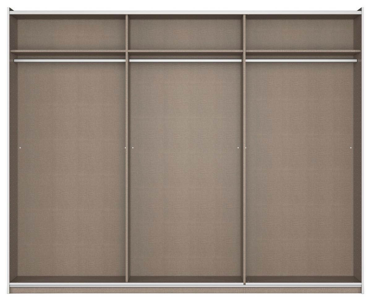 SCHWEBETÜRENSCHRANK Grau  - Grau, Trend, Holzwerkstoff/Metall (261/210/59cm) - Rauch Möbel