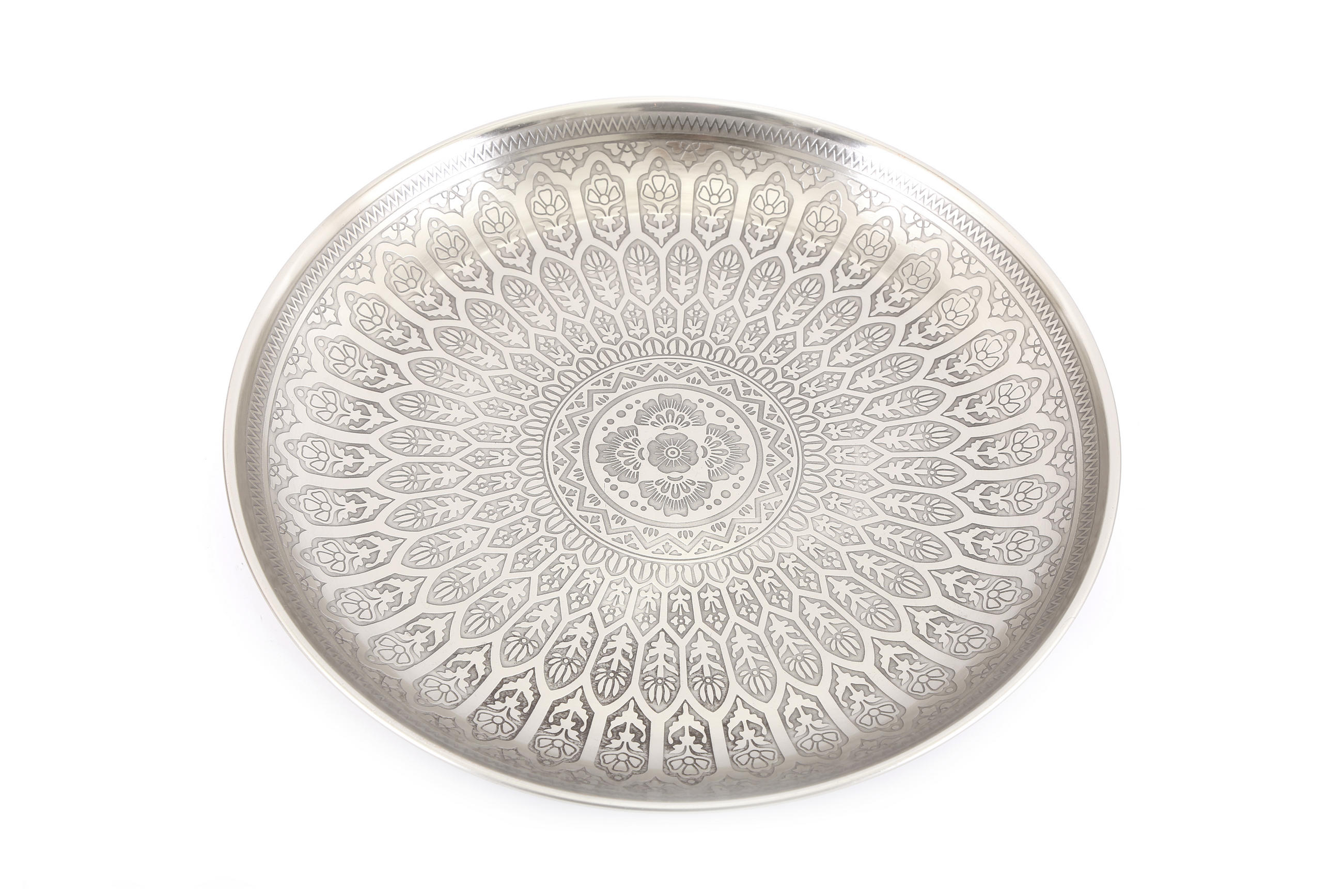 DEKORAČNÍ PODNOS, kov, 33/4/33 cm - barvy stříbra, Basics, kov (33/4/33cm)