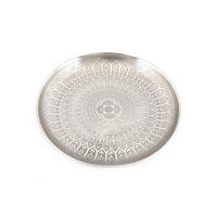 DEKORAČNÍ PODNOS, kov, 33/4/33 cm - barvy stříbra, Basics, kov (33/4/33cm)