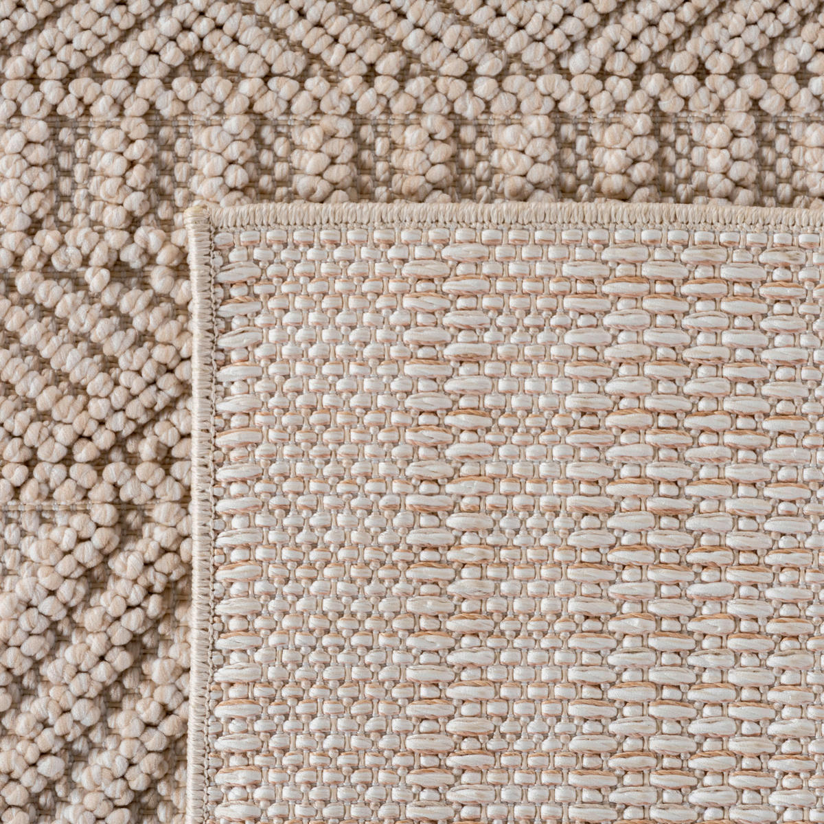 FLACHWEBETEPPICH 200/290 cm HELIX Beige  - Beige, Basics, Kunststoff/Textil (200/290cm) - Novel