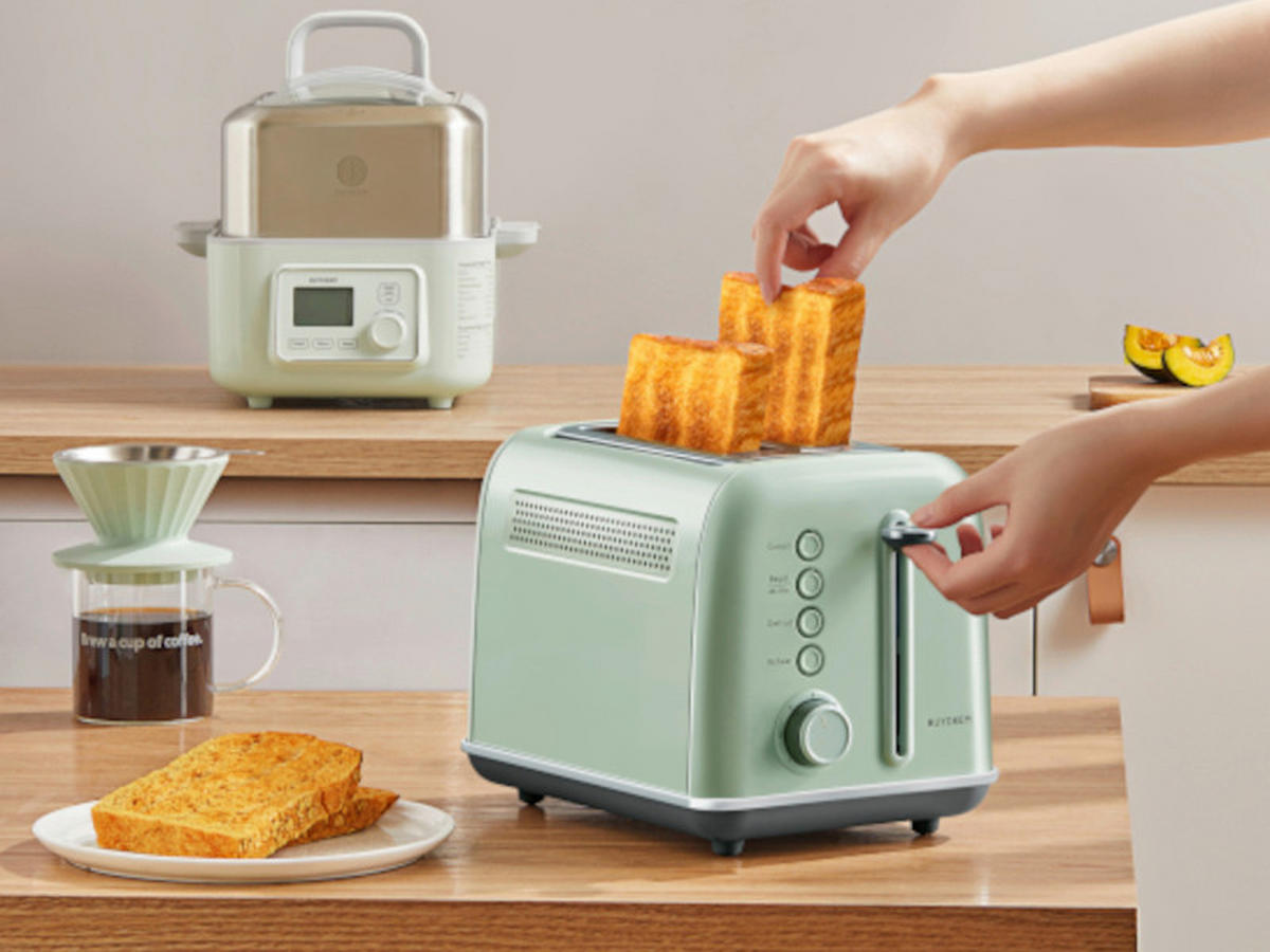 KENYÉRPIRÍTÓ - pasztellzöld, Basics, fém (20/22/31cm) - BUYDEEM