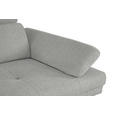 ECKSOFA in Webstoff Olivgrün  188/296 cm  - Schwarz/Olivgrün, Design, Textil/Metall (188/296cm) - Xora