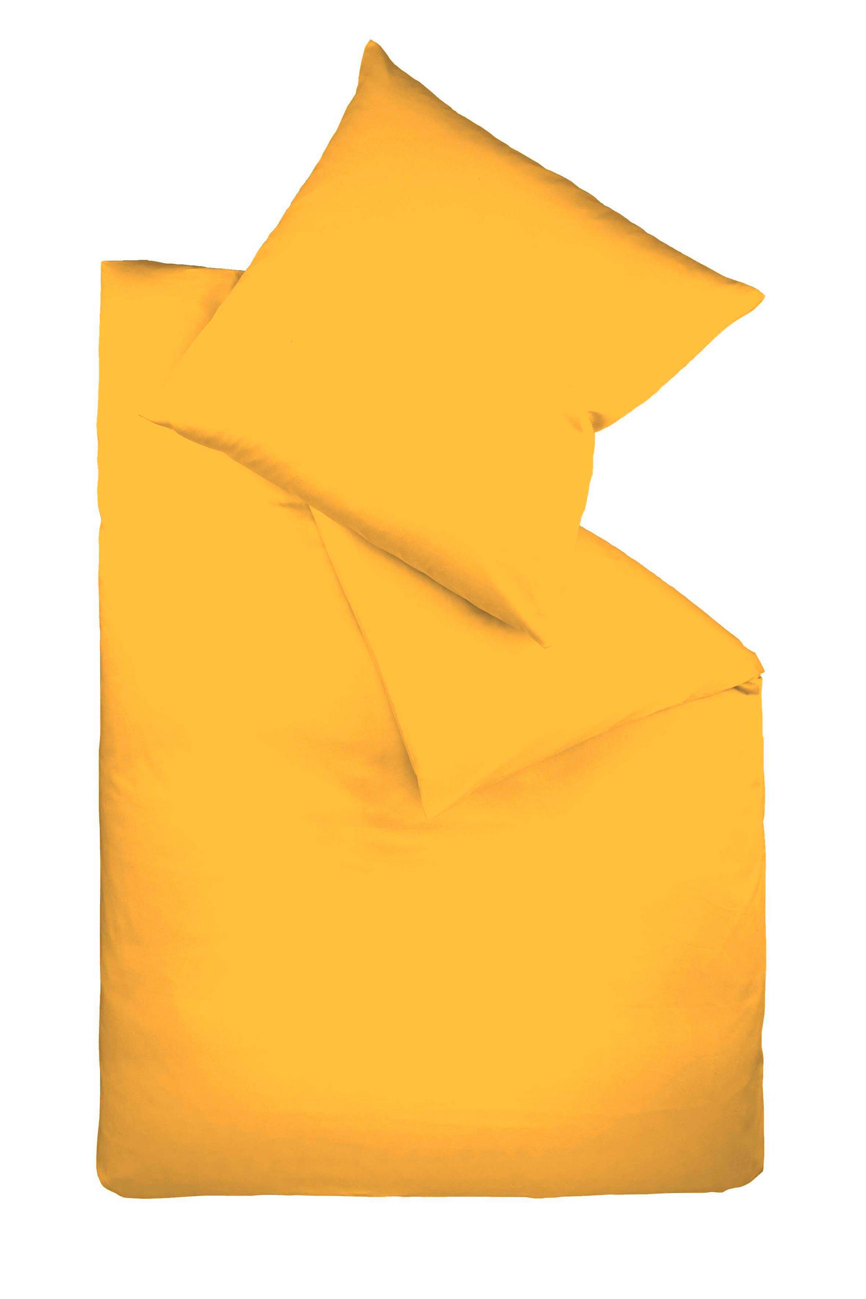 BETTWÄSCHE Satin 200/220 cm  - Gelb, Basics, Textil (200/220cm) - Fleuresse