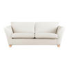 3-SITZER-SOFA in Chenille Beige  - Beige/Naturfarben, Holz/Textil (216/70-85/95cm) - MID.YOU