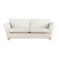 3-SITZER-SOFA in Chenille Beige  - Beige/Naturfarben, Holz/Textil (216/70-85/95cm) - MID.YOU