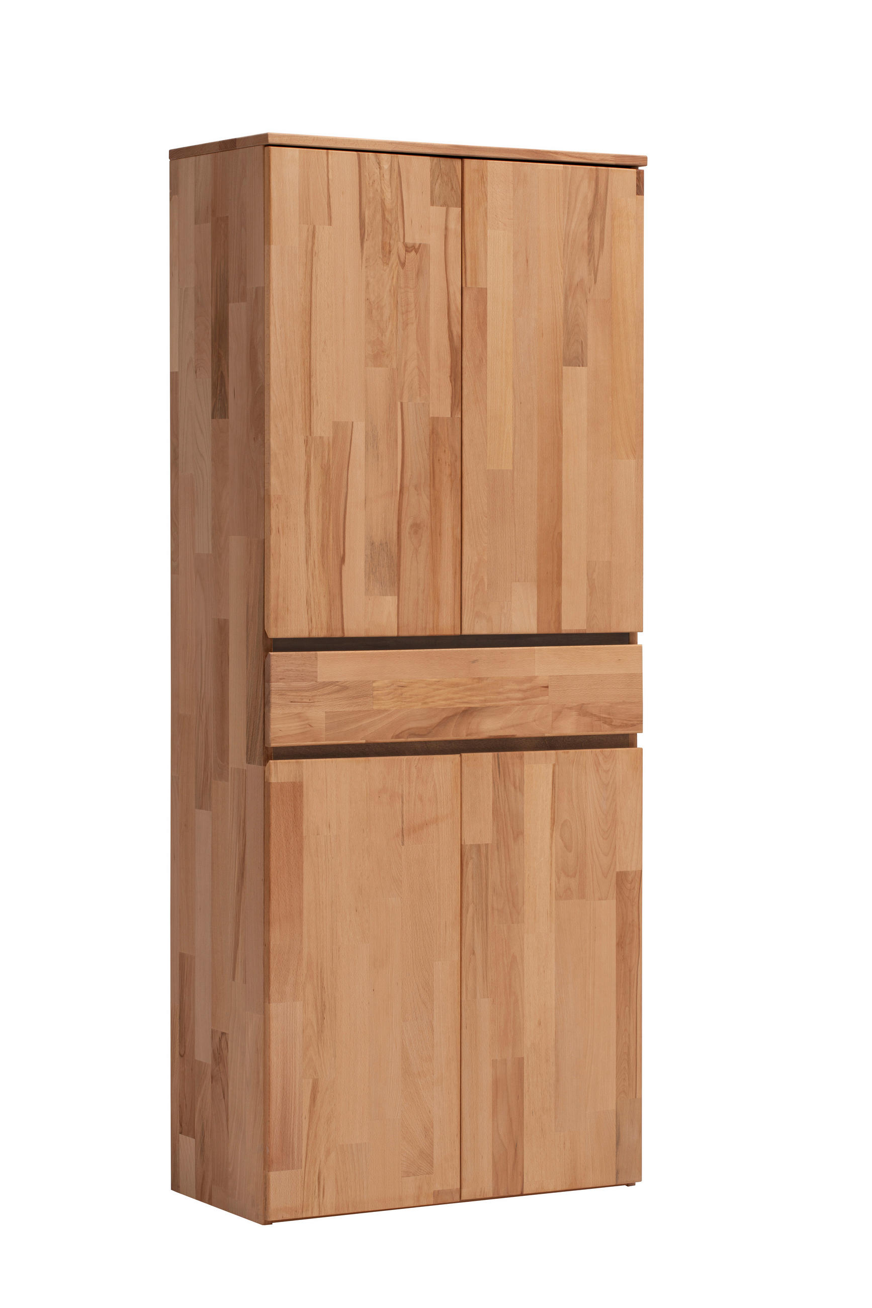 SCHUHSCHRANK Kernbuche vollmassiv Kernbuche  - Kernbuche, Natur, Holz (80/194/39cm) - Linea Natura