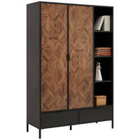 HIGHBOARD  in 117,1/173,6/42 cm  - Goldfarben/Schwarz, Trend, Holzwerkstoff/Metall (117,1/173,6/42cm) - Hom`in