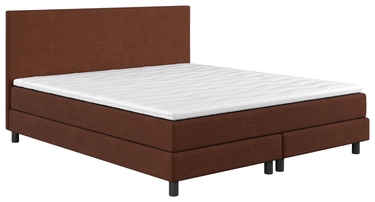 BOXBETT 160/200 cm  in Braun  - Schwarz/Braun, Modern, Holzwerkstoff/Textil (160/200cm) - MID.YOU