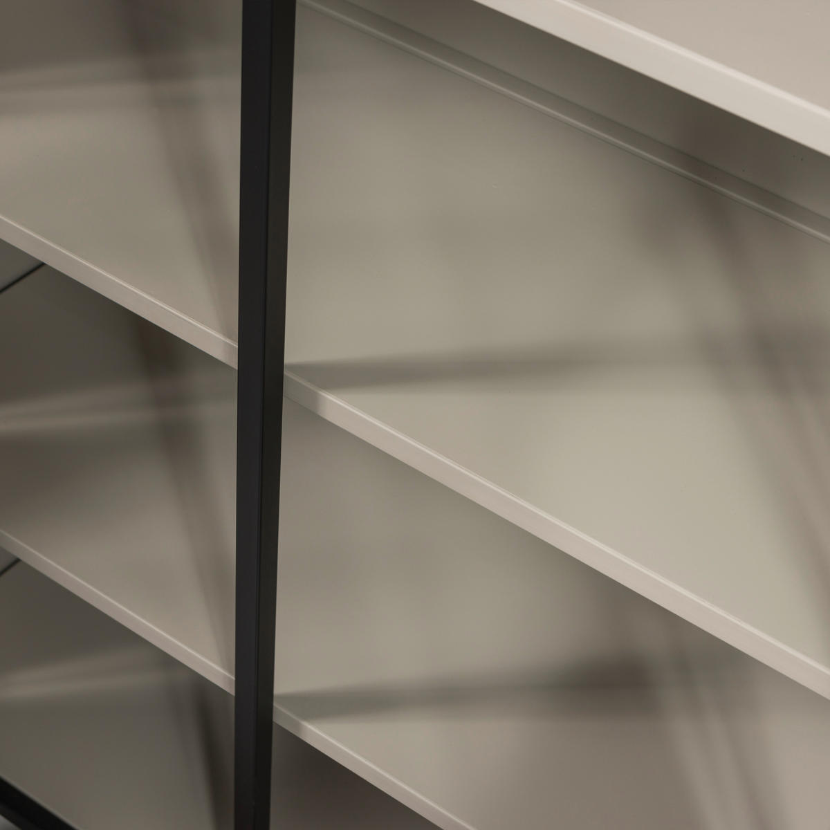 VITRINE in Schwarz  - Schwarz, Design, Glas/Metall (140/200/40cm) - Livetastic