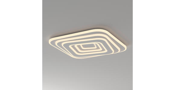 LED-DECKENLEUCHTE 53/53/5,5 cm   - Weiß, Design, Kunststoff/Metall (53/53/5,5cm) - Novel
