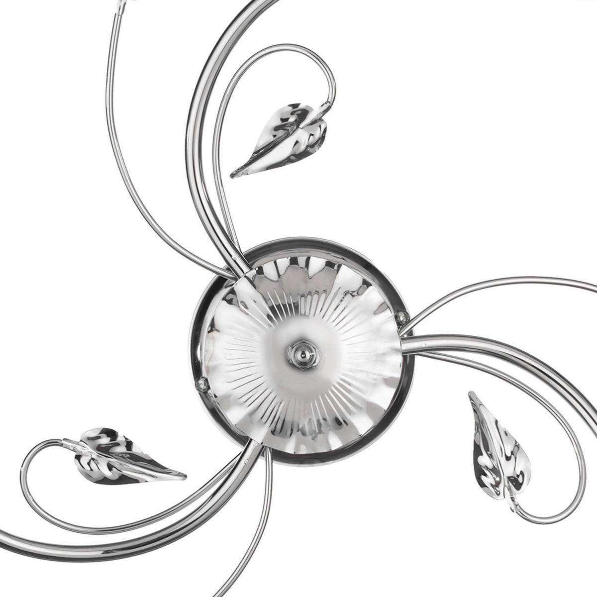 DECKENLEUCHTE 4716 LILIANA 50/20 cm   - Chromfarben, KONVENTIONELL, Glas/Metall (50/20cm)