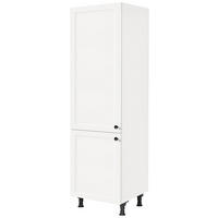 GERÄTEUMBAUSCHRANK 60/216,6/58 cm  in Weiß  - Schwarz/Weiß, MODERN, Holzwerkstoff/Metall (60/216,6/58cm) - Nobilia