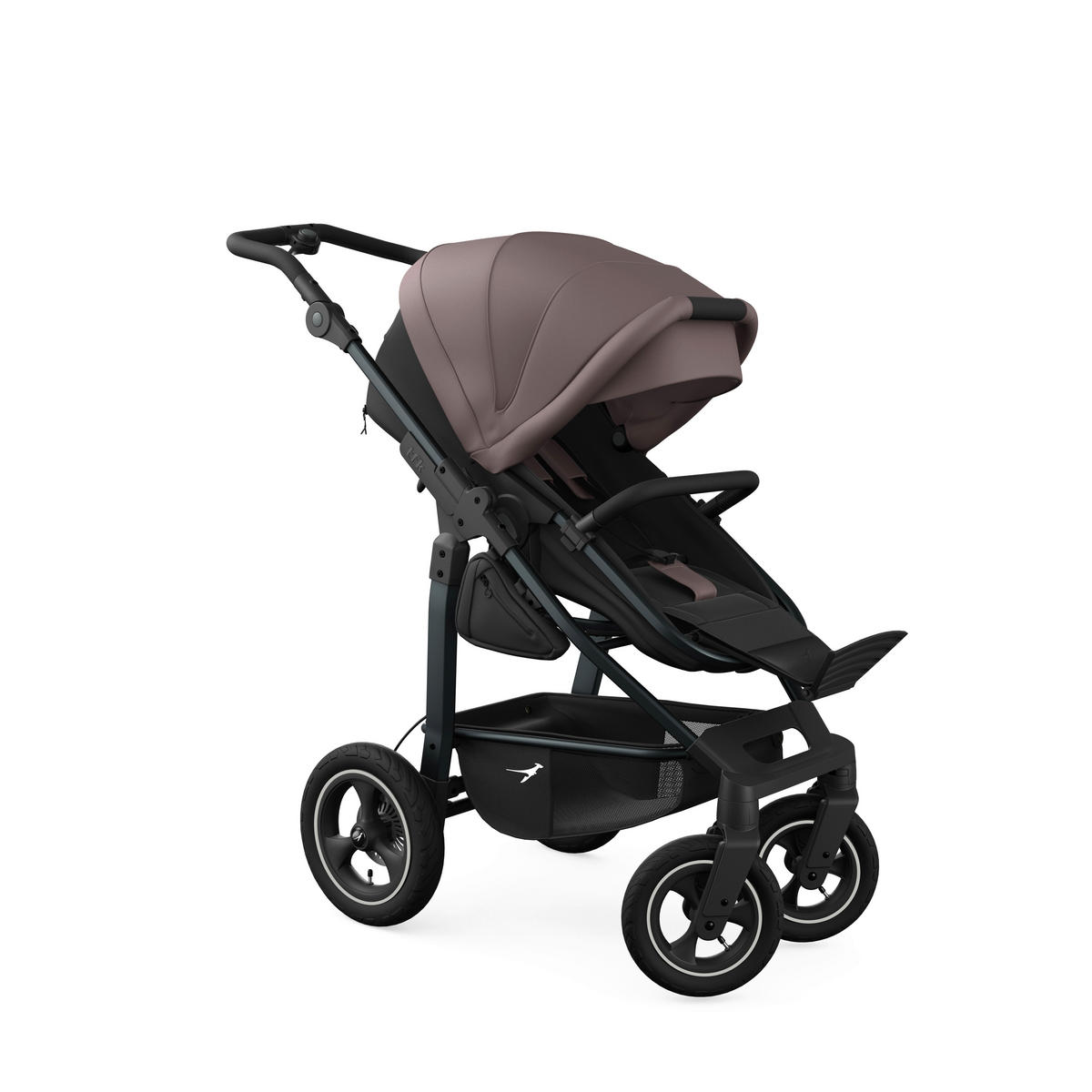 KOMBIKINDERWAGEN mono4 2-in-1 Kombikinderwagen  - Schwarz/Braun, Basics, Textil/Metall (57/111/108cm) - TFK