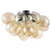 DECKENLEUCHTE 28 W     - Bernsteinfarben/Nickelfarben, Trend, Glas/Metall (38/22,5/38cm) - MAYTONI