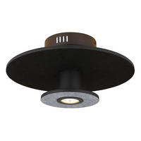 STROPNA LED-SVETILKA   //3000 K/230 V/ - črna, Basics, kovina/umetna masa (38/18cm) - Globo