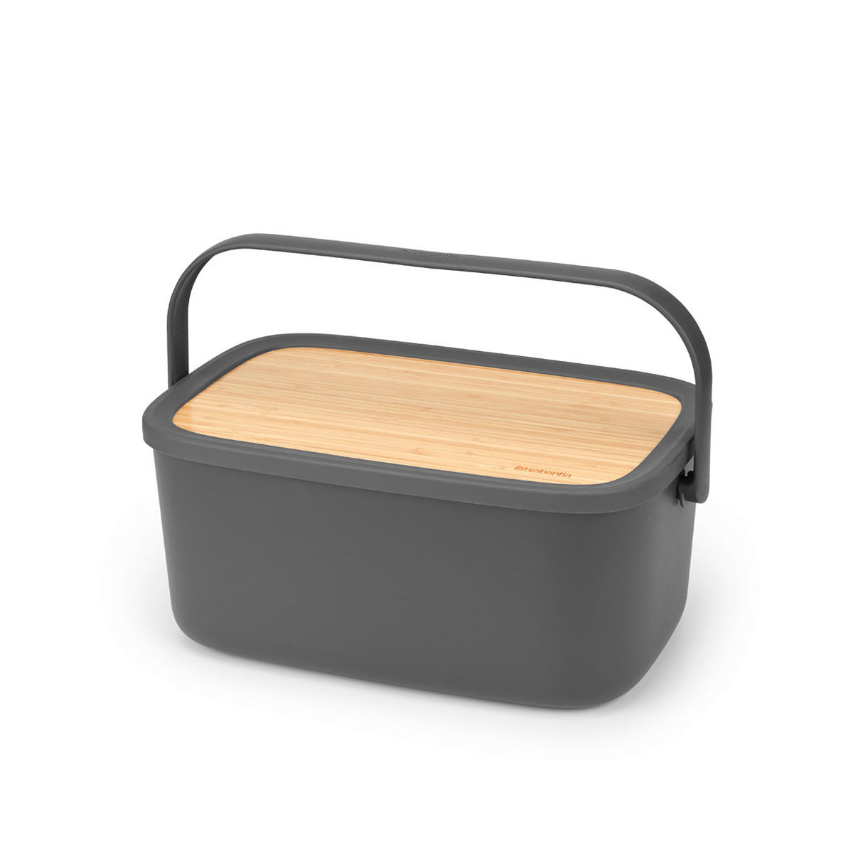 POSODA ZA KRUH   39.5/16.3/25.5 cm           - temno siva, Design, umetna masa/les (39.5/16.3/25.5cm) - Brabantia