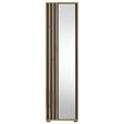 GARDEROBENSCHRANK Volano  in 57/195/38 cm  - Schwarz/Eiche Artisan, Design, Glas/Holzwerkstoff (57/195/38cm) - Carryhome