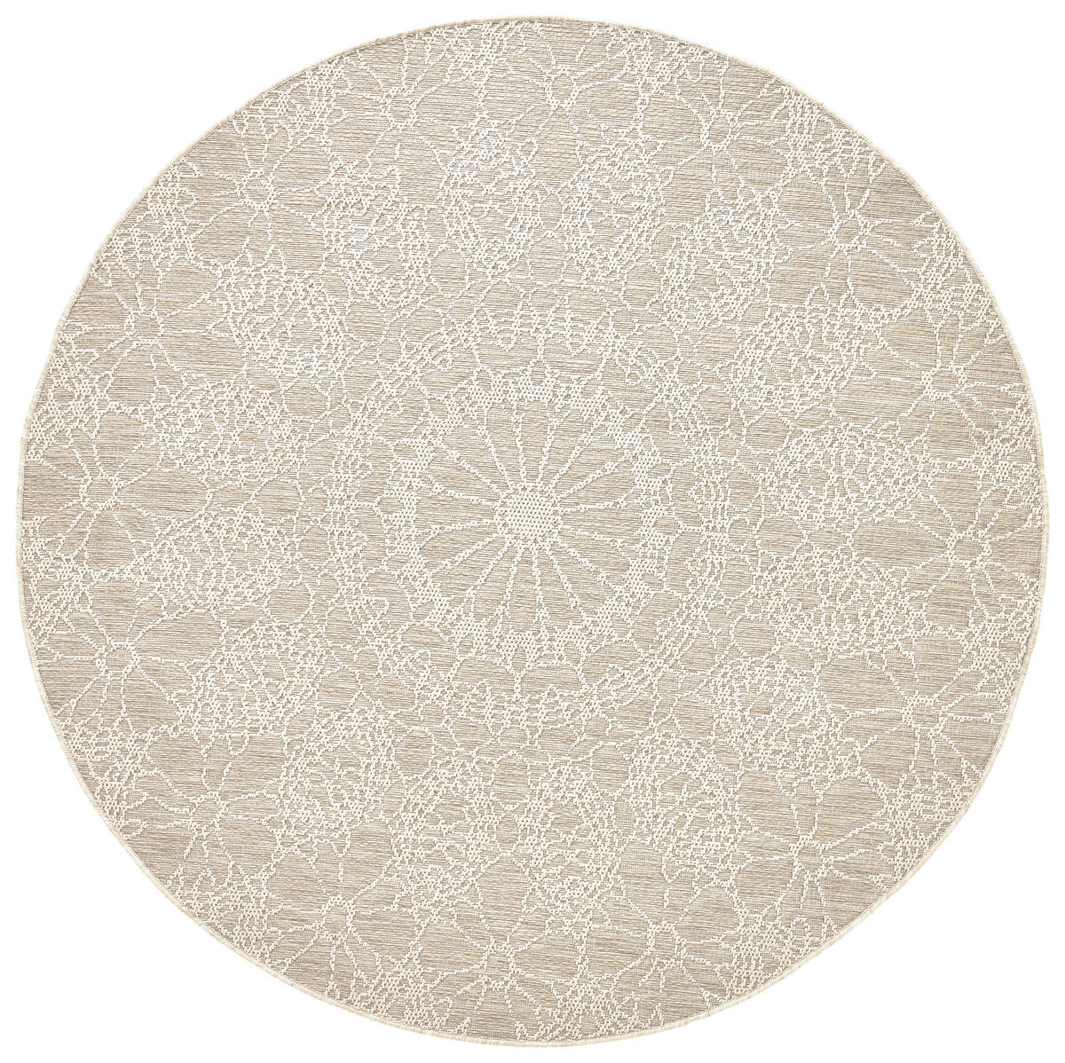 VENKOVNÍ KOBEREC, 120 cm krémová, béžová - krémová/béžová, Design (120cm) - Novel