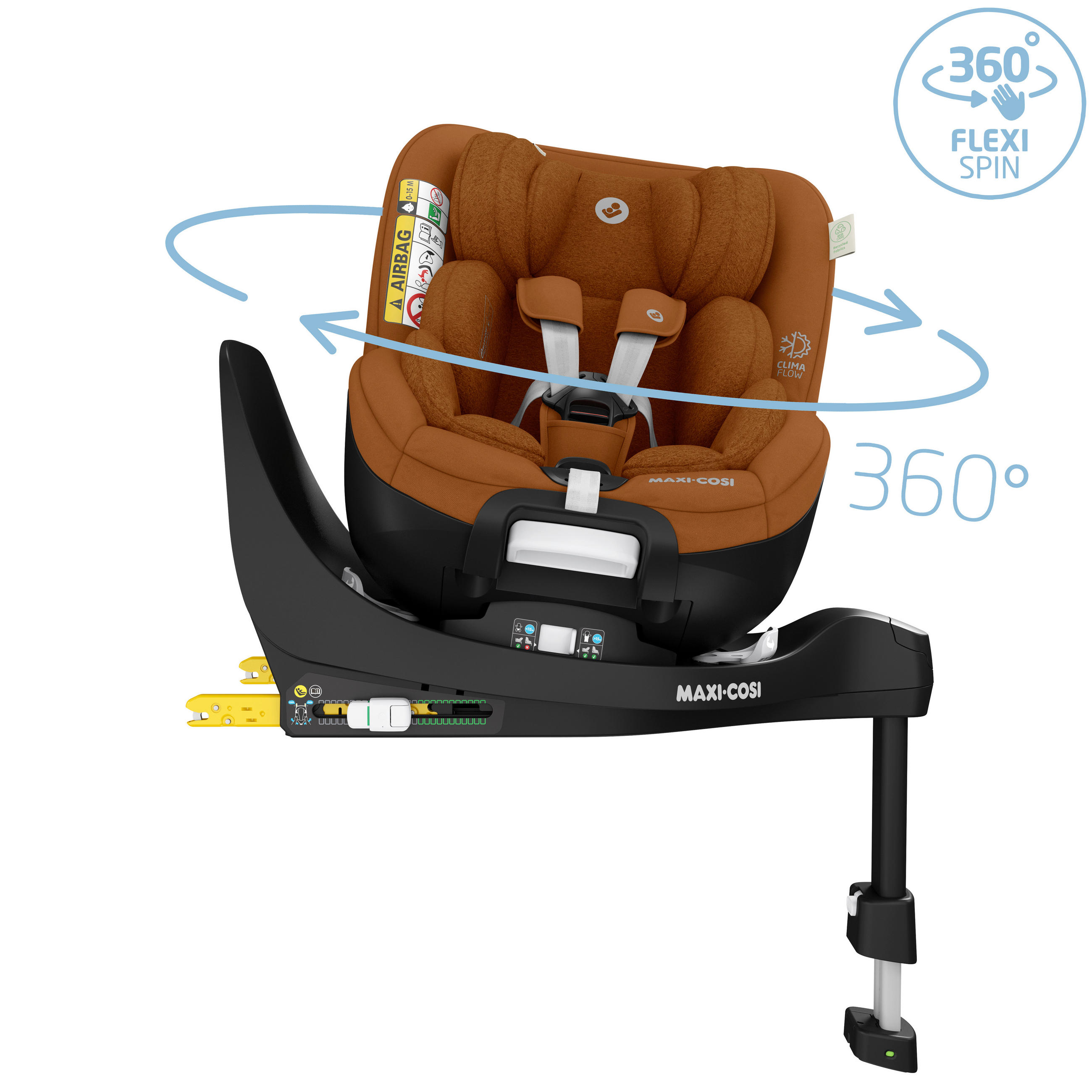 AUTO-SEDIŠTE ZA DECU  Mica Pro Eco i-Size  - konjak, Osnovno, tekstil/metal (44,2/64,8/68,3cm) - Maxi-Cosi