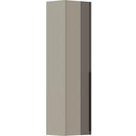 GARDEROBENSCHRANK 43/165/34 cm  - Sandfarben/Taupe, Design, Glas/Holzwerkstoff (43/165/34cm) - Dieter Knoll